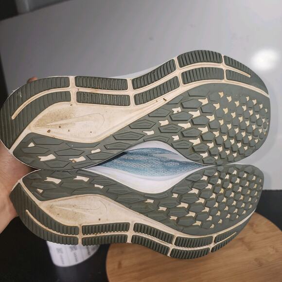 Womens  Nike Air Zoom Pegasus Low Sz 8.5 009560 Blue Knit Running Sneakers Shoes - Picture 8 of 9